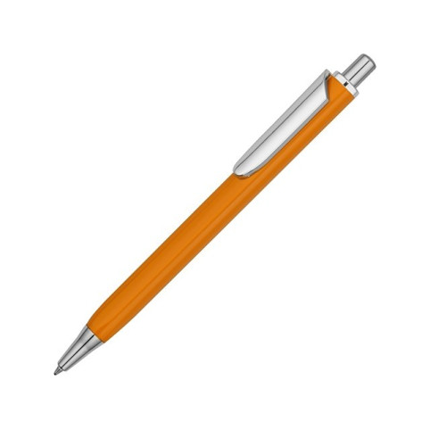 Ручка металлическая шариковая трехгранная «Riddle», оранжевый/серебристый