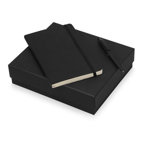 Подарочный набор Moleskine Indiana с блокнотом А5 Soft и ручкой, черный Подарочный набор Moleskine Indiana с блокнотом А5 Soft и ручкой, черный