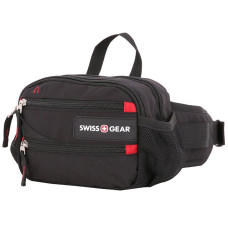 Сумка на пояс SWISSGEAR, полиэстер M2, 23х10х15 см, черный