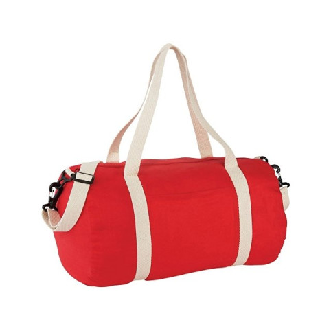 Хлопковая сумка Barrel Duffel, красный/бежевый Хлопковая сумка Barrel Duffel, красный/бежевый