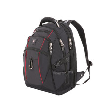 Рюкзак SWISSGEAR, 15”, полиэстер 900D/М2 добби, 34x23x48 см, 38 л, черный/красный