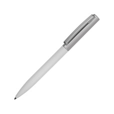 Ручка металлическая soft-touch шариковая «Tally» с зеркальным слоем, серебристый/белый Ручка металлическая soft-touch шариковая «Tally» с зеркальным слоем, серебристый/белый