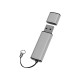 Флеш-карта USB 2.0 16 Gb металлическая с колпачком 