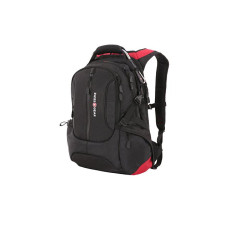 Рюкзак SWISSGEAR, 15”, полиэстер 1200D, 36х17х50 см, 30 л, черный/красный