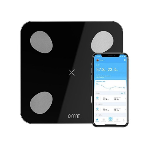 Умные диагностические весы Picooc Mini Lite Black , черный