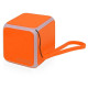 Портативная колонка «Cube» с подсветкой, оранжевый