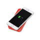 Портативное беспроводное зарядное устройство «Impulse», 4000 mAh, красный