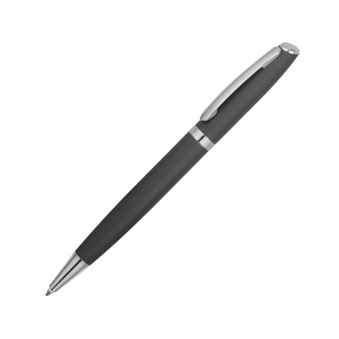 Ручка металлическая шариковая «Flow» soft-touch, серый/серебристый Ручка металлическая шариковая «Flow» soft-touch, серый/серебристый