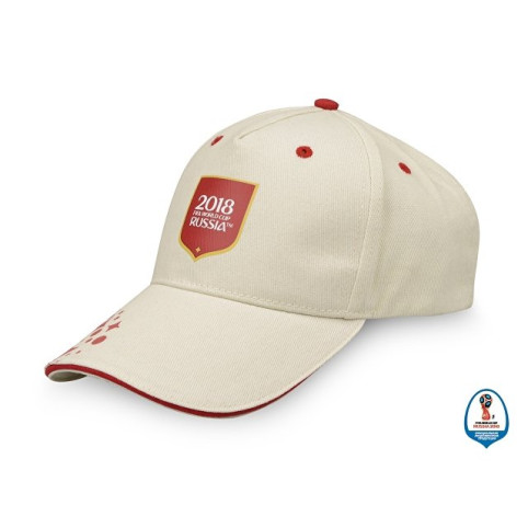 Бейсболка 2018 FIFA World Cup Russia™, бежевый/красный