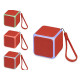 Портативная колонка «Cube» с подсветкой, красный