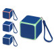 Портативная колонка «Cube» с подсветкой, синий